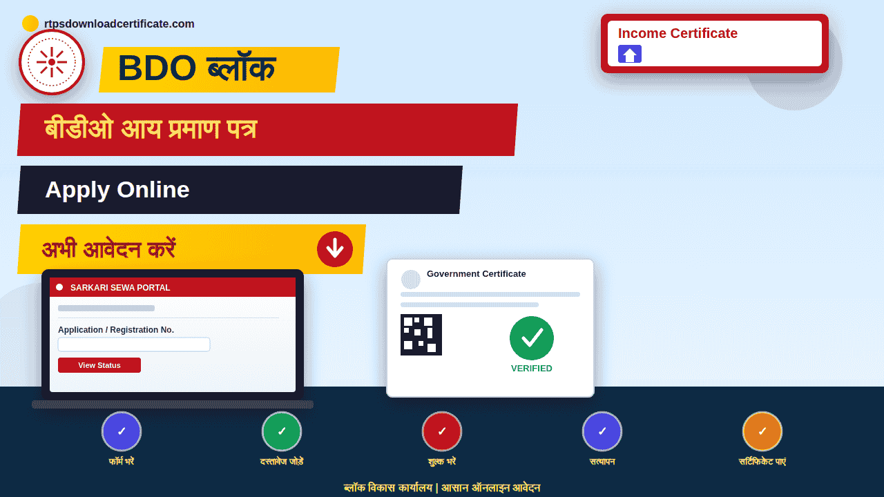 BDO Income Certificate Apply Online