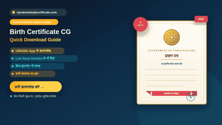 Birth Certificate Download CG
