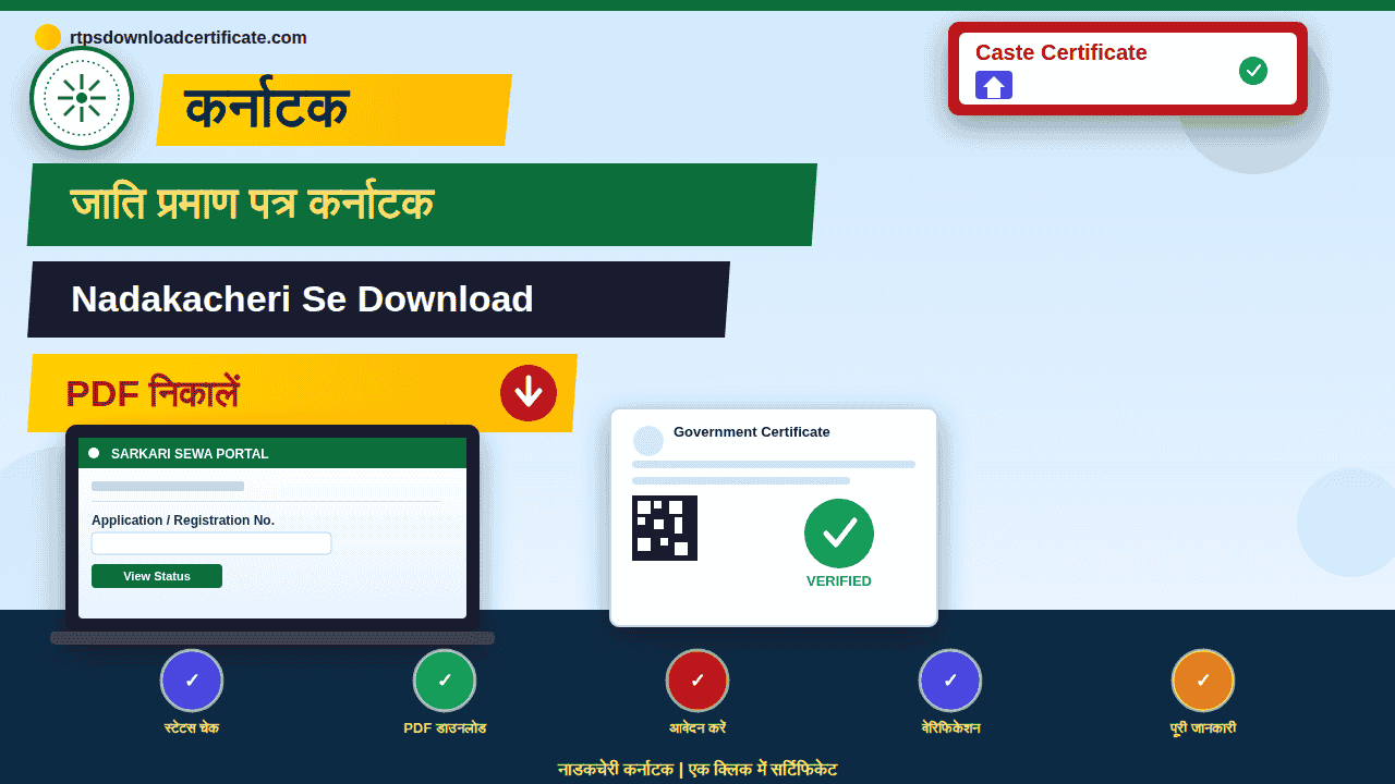 Caste Certificate Download Karnataka