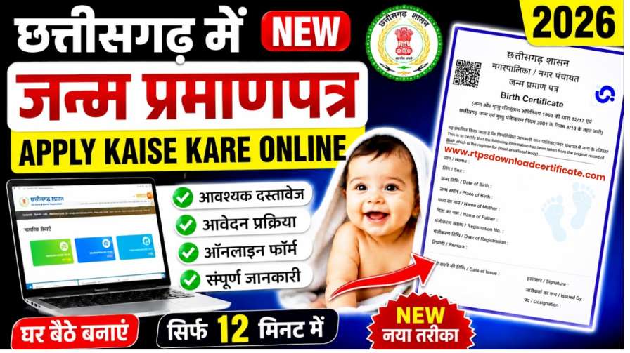 Download Birth Certificate Online Chhattisgarh