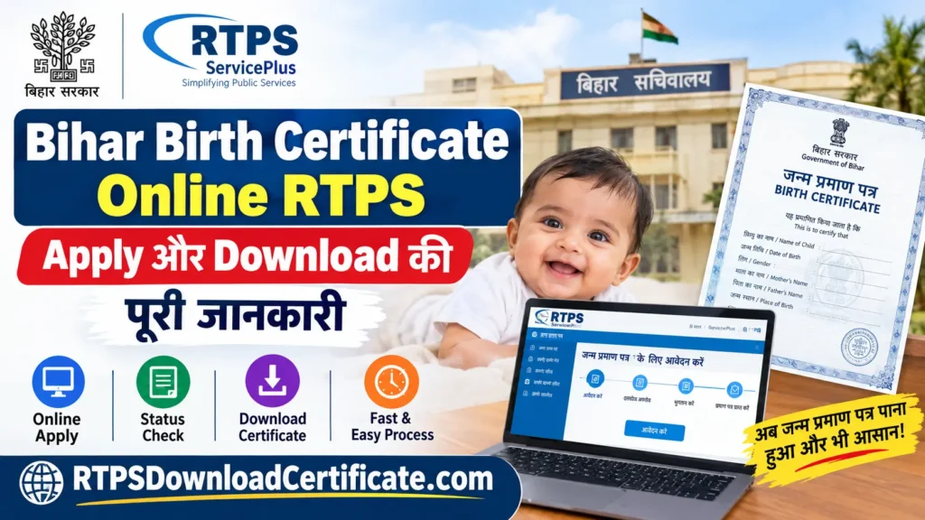 Bihar Birth Certificate Online RTPS