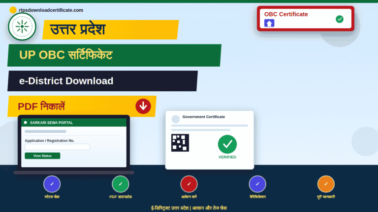 UP OBC Certificate Download